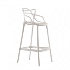 Барный стул Barneo N-235 Masters, белый, design Phillip Stark в Новом Уренгое - novyy-urengoy.mebel24.online | фото 1