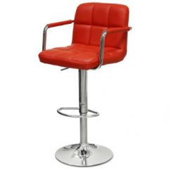 Барный стул Barneo N-69 Kruger Arm Красный в Новом Уренгое - novyy-urengoy.mebel24.online | фото 1