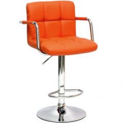 Барный стул Barneo N-69 Kruger Arm Оранжевый в Новом Уренгое - novyy-urengoy.mebel24.online | фото