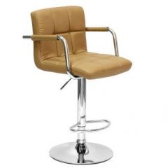 Барный стул Barneo N-69 Kruger Arm Светло-коричневый в Новом Уренгое - novyy-urengoy.mebel24.online | фото