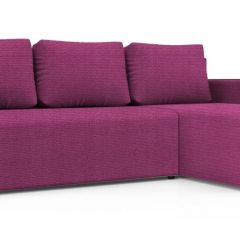 Диван угловой Алиса 3 Shaggy FUCHSIA - TEOS BLACK в Новом Уренгое - novyy-urengoy.mebel24.online | фото