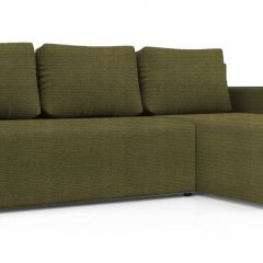 Диван угловой Алиса 3 Shaggy GREEN - TEOS BLACK в Новом Уренгое - novyy-urengoy.mebel24.online | фото