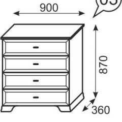 Комод Венеция 3 бодега в Новом Уренгое - novyy-urengoy.mebel24.online | фото 2