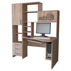Компьютерный стол КЛ №6.0 правый (Дуб баррик) в Новом Уренгое - novyy-urengoy.mebel24.online | фото