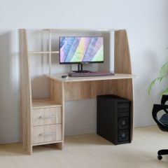 Компьютерный стол КЛ №6.2 правый (Дуб баррик) в Новом Уренгое - novyy-urengoy.mebel24.online | фото