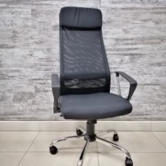 Кресло Barneo K-116 для персонала (черная ткань, черная сетка) в Новом Уренгое - novyy-urengoy.mebel24.online | фото