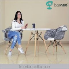 Кресло Barneo N-14 Patchwork черно-белый в Новом Уренгое - novyy-urengoy.mebel24.online | фото 3