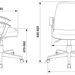 Кресло Бюрократ CH-808-LOW/#B черный 3С11 в Новом Уренгое - novyy-urengoy.mebel24.online | фото 4