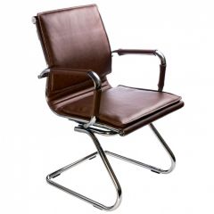 Кресло для посетителя Бюрократ CH-993-Low-V/Brown коричневый в Новом Уренгое - novyy-urengoy.mebel24.online | фото