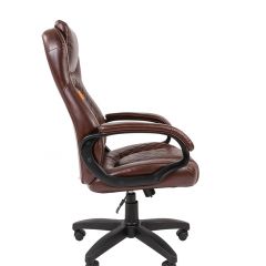 Кресло для руководителя  CHAIRMAN 432 (Экокожа коричневая) в Новом Уренгое - novyy-urengoy.mebel24.online | фото 3