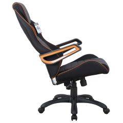 Кресло компьютерное BRABIX Techno Pro GM-003 (ткань черное/серое, вставки оранжевые) 531813 в Новом Уренгое - novyy-urengoy.mebel24.online | фото 4