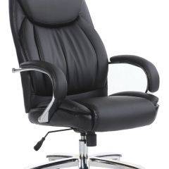 Кресло офисное BRABIX "Advance EX-575" (хром/экокожа/черное) 531825 в Новом Уренгое - novyy-urengoy.mebel24.online | фото 2