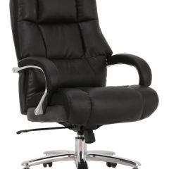 Кресло офисное BRABIX PREMIUM "Bomer HD-007" (рециклированная кожа, хром, черное) 531939 в Новом Уренгое - novyy-urengoy.mebel24.online | фото 1