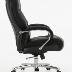 Кресло офисное BRABIX PREMIUM "Bomer HD-007" (рециклированная кожа, хром, черное) 531939 в Новом Уренгое - novyy-urengoy.mebel24.online | фото 3