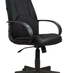 Кресло офисное BRABIX "City EX-512" (кожзам черный, ткань черная) 531407 в Новом Уренгое - novyy-urengoy.mebel24.online | фото