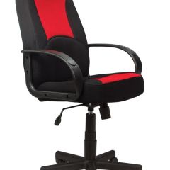 Кресло офисное BRABIX "City EX-512", ткань черная/красная, TW, 531408 в Новом Уренгое - novyy-urengoy.mebel24.online | фото