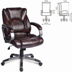 Кресло офисное BRABIX "Eldorado EX-504" (коричневое) 530875 в Новом Уренгое - novyy-urengoy.mebel24.online | фото 2