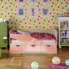 Кровать Бабочки (Розовый металлик) 1600 в Новом Уренгое - novyy-urengoy.mebel24.online | фото