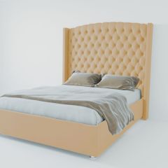 Кровать Берлин ЛЮКС с ПМ 900 (экокожа бежевая) в Новом Уренгое - novyy-urengoy.mebel24.online | фото 2
