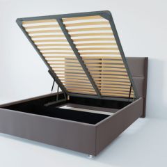 Кровать Корсика с ПМ 1800 (велюр темно-серый) в Новом Уренгое - novyy-urengoy.mebel24.online | фото