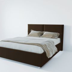 Кровать Корсика с ПМ 800 (экокожа коричневая) в Новом Уренгое - novyy-urengoy.mebel24.online | фото 2