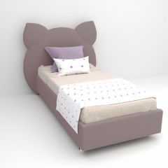 Кровать Котя с ортопедическим основанием 900 (велюр темно-серый) в Новом Уренгое - novyy-urengoy.mebel24.online | фото