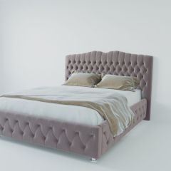 Кровать Нягань с ПМ 1600 (велюр темно-серый) в Новом Уренгое - novyy-urengoy.mebel24.online | фото