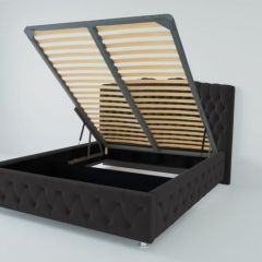 Кровать Нягань с ПМ 900 (экокожа кольт ч) в Новом Уренгое - novyy-urengoy.mebel24.online | фото 2