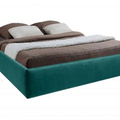 Кровать Подиум с ПМ 1200 (велюр бирюзовая) в Новом Уренгое - novyy-urengoy.mebel24.online | фото 2