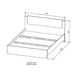 СОФИ СКР1600.1 Кровать 1600 в Новом Уренгое - novyy-urengoy.mebel24.online | фото 2