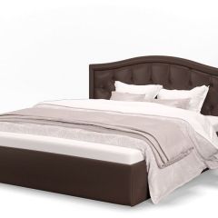 Кровать Стелла 1400*2000 + ПМ (Лесмо brown) коричневый в Новом Уренгое - novyy-urengoy.mebel24.online | фото 1