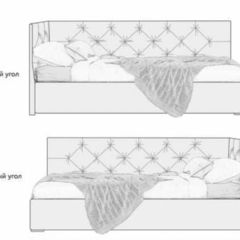 Кровать угловая Лилу интерьерная +основание (120х200) в Новом Уренгое - novyy-urengoy.mebel24.online | фото 2
