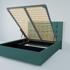 Кровать Венеция с ПМ 1200 (велюр бирюзовый) в Новом Уренгое - novyy-urengoy.mebel24.online | фото