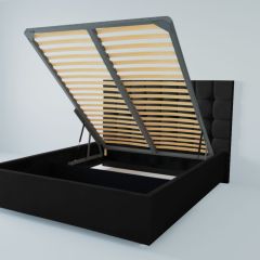 Кровать Венеция с ПМ 2000 (экокожа кольт ч) в Новом Уренгое - novyy-urengoy.mebel24.online | фото