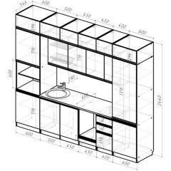 Кухонный гарнитур Адажио люкс 3000 мм в Новом Уренгое - novyy-urengoy.mebel24.online | фото 2