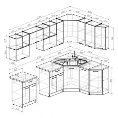 Кухонный гарнитур Лариса оптима 5 2700х1600 мм в Новом Уренгое - novyy-urengoy.mebel24.online | фото 2