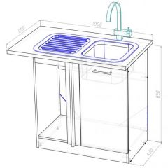 Кухонный гарнитур Паола прайм 1200х1400 мм в Новом Уренгое - novyy-urengoy.mebel24.online | фото 16