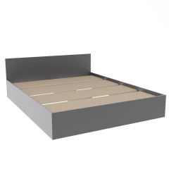 МОРИ КРМ 1600.1/1 Кровать (настил) графит в Новом Уренгое - novyy-urengoy.mebel24.online | фото 2
