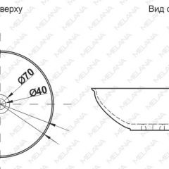 Накладная раковина melana mln-t4029-b15 в Новом Уренгое - novyy-urengoy.mebel24.online | фото 2