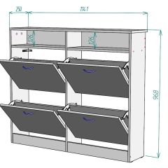 Обувница W15 в Новом Уренгое - novyy-urengoy.mebel24.online | фото 2