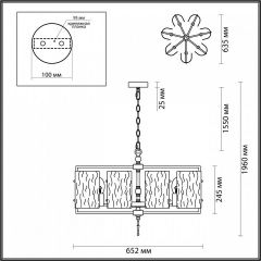 Подвесная люстра Odeon Light Elegante 4878/7 в Новом Уренгое - novyy-urengoy.mebel24.online | фото 4