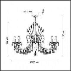 Подвесная люстра Odeon Light Versia 4977/10 в Новом Уренгое - novyy-urengoy.mebel24.online | фото 5