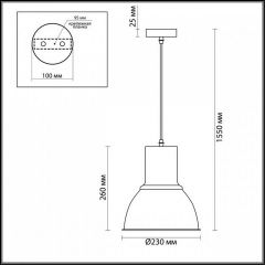 Подвесной светильник Odeon Light Laso 3374/1 в Новом Уренгое - novyy-urengoy.mebel24.online | фото 3