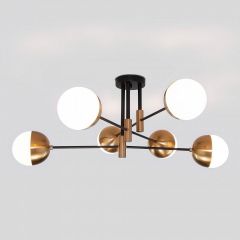 Потолочная люстра Eurosvet Nuvola 70129/6 латунь в Новом Уренгое - novyy-urengoy.mebel24.online | фото 2