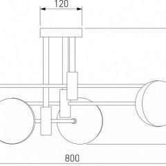 Потолочная люстра Eurosvet Nuvola 70129/6 латунь в Новом Уренгое - novyy-urengoy.mebel24.online | фото 4