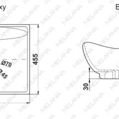 Раковина MELANA MLN-7211 в Новом Уренгое - novyy-urengoy.mebel24.online | фото 2