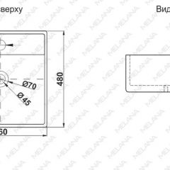 Раковина MELANA MLN-A064 в Новом Уренгое - novyy-urengoy.mebel24.online | фото 2