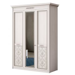 Шкаф 3-дверный со стеклом №453 Адель в Новом Уренгое - novyy-urengoy.mebel24.online | фото