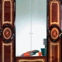 Шкаф 4-х дверный с зеркалами (01.144) Роза (могано) в Новом Уренгое - novyy-urengoy.mebel24.online | фото