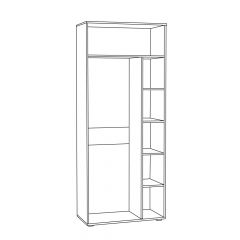 Шкаф для одежды 1751 Бьянка в Новом Уренгое - novyy-urengoy.mebel24.online | фото 2